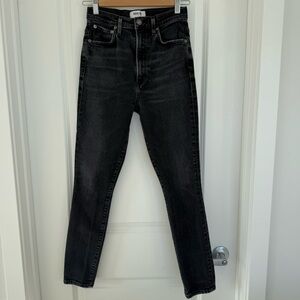 AGOLDE |  High Rise Black Jeans